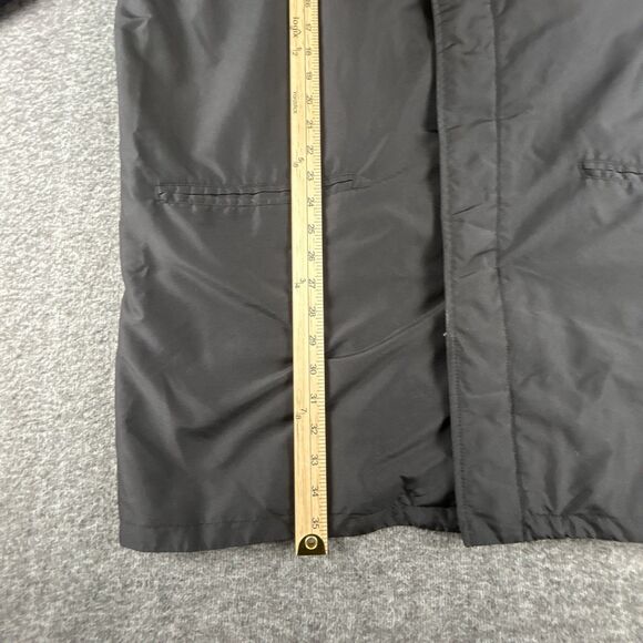 Eddie Bauer Trench Coat Men’s XL Black Lightweight Water Repellent Packable - Picture 9 of 9